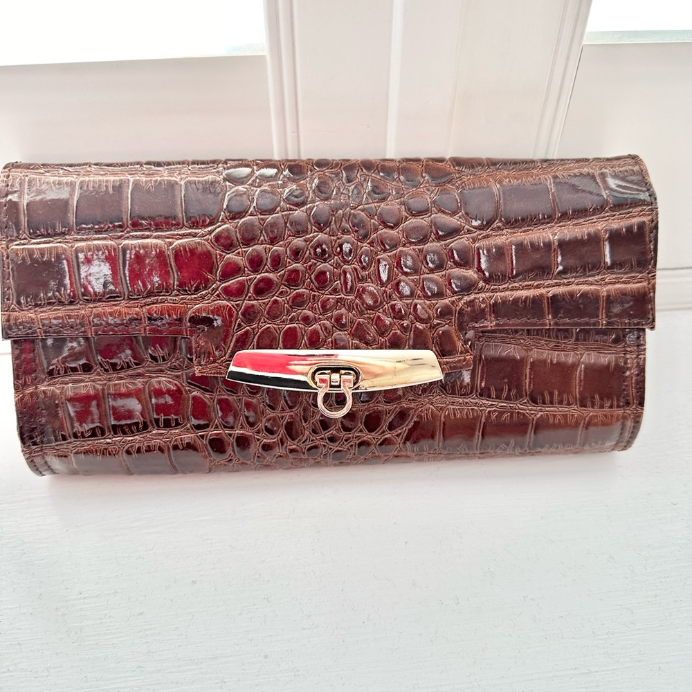 Muska Brown Long Wallet
